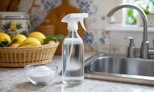Limoni, bicarbonato e spray: ingredienti per pulizie naturali. Attenzione alla **pericolosità acido citrico** se non usato con cautela.