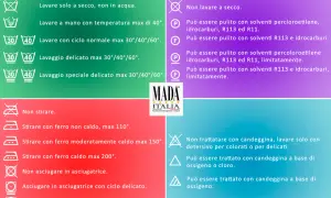 Guida ai lavaggi: capi bianchi a quanti gradi? Lavaggio normale max 60°, delicato max 40°, a mano max 40°.