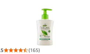 Sapone mani Winni's Naturel con un erogatore verde. La saponetta verde è ipoallergenica e testata.
