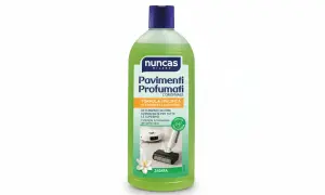 Detergente per robot lavapavimenti fai da te, Nuncas Pavimenti Profumati, formula specifica per pulizia e igiene.
