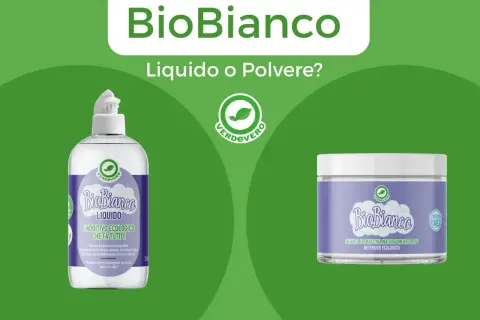 Ho finito il detersivo per lavatrice, cosa posso usare? BioBianco liquido o in polvere, entrambi ecologici per un bucato perfetto.