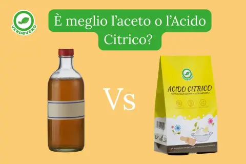 Acido citrico in polvere e aceto in bottiglia, due alleati per pulizie naturali. Quale scegliere?