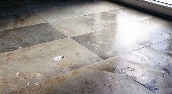 Piastrelle opache del bagno con macchie e crepe. Scopri come pulire piastrelle bagno opache per farle brillare di nuovo.