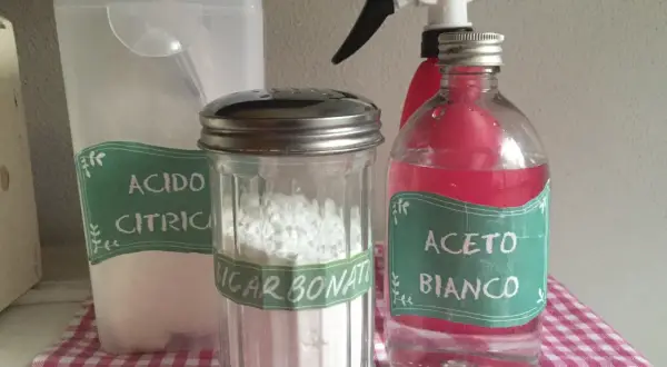Acido citrico, bicarbonato e aceto bianco: ingredienti per un bucato profumato e un bucato morbido.