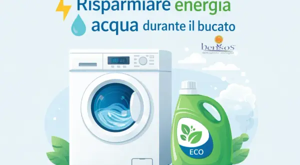 Lavaggio ecologico lavatrice: risparmia energia e acqua con il detersivo eco.