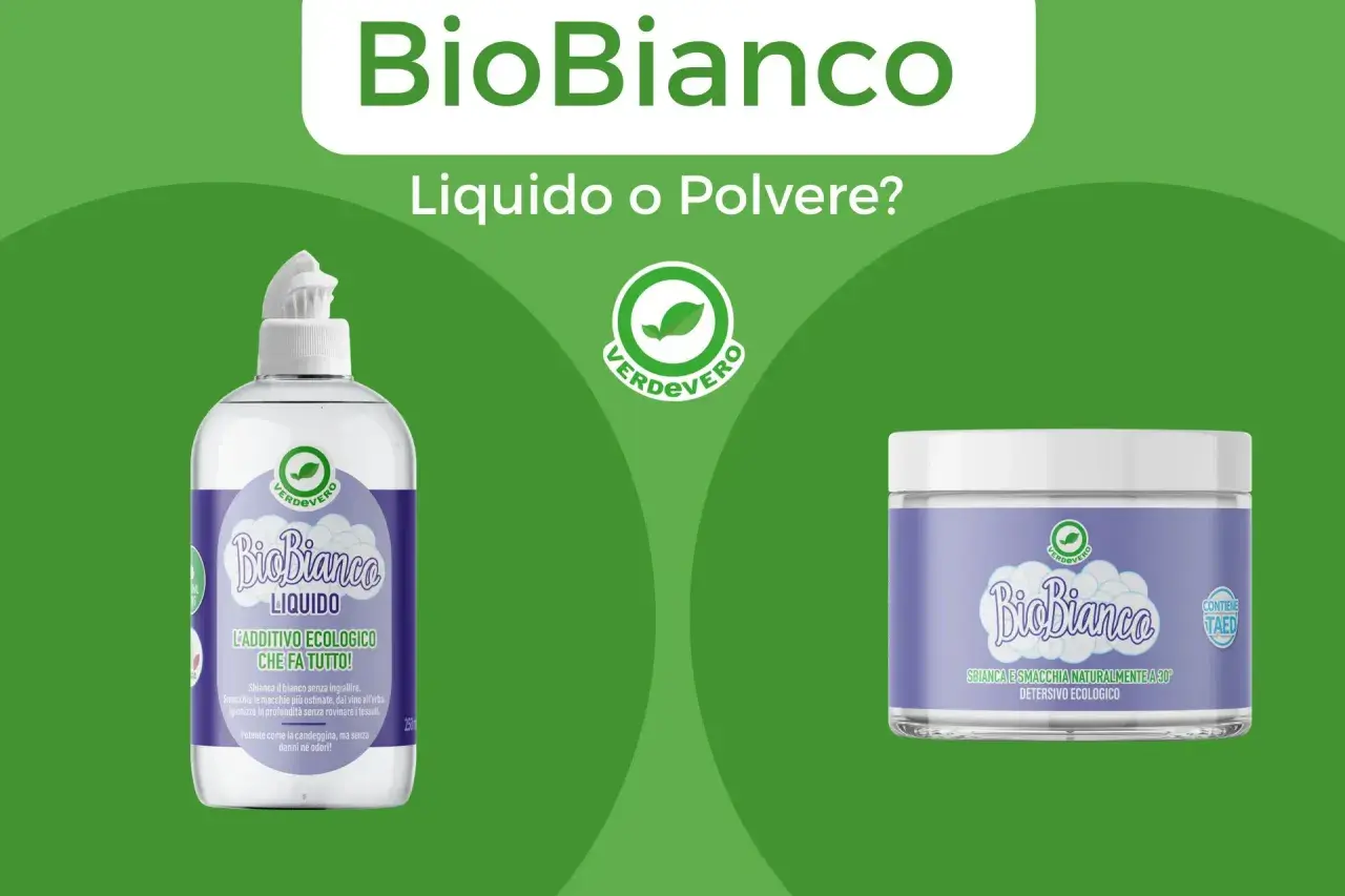 Ho finito il detersivo per lavatrice, cosa posso usare? BioBianco liquido o in polvere, entrambi ecologici per un bucato perfetto.