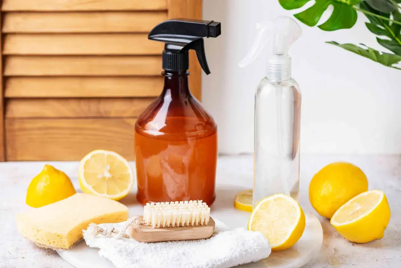 Limoni, spugne e flaconi spray suggeriscono pulizia fai-da-te. L'acido citrico, sebbene naturale, ha una sua pericolosità se non usato con cautela.