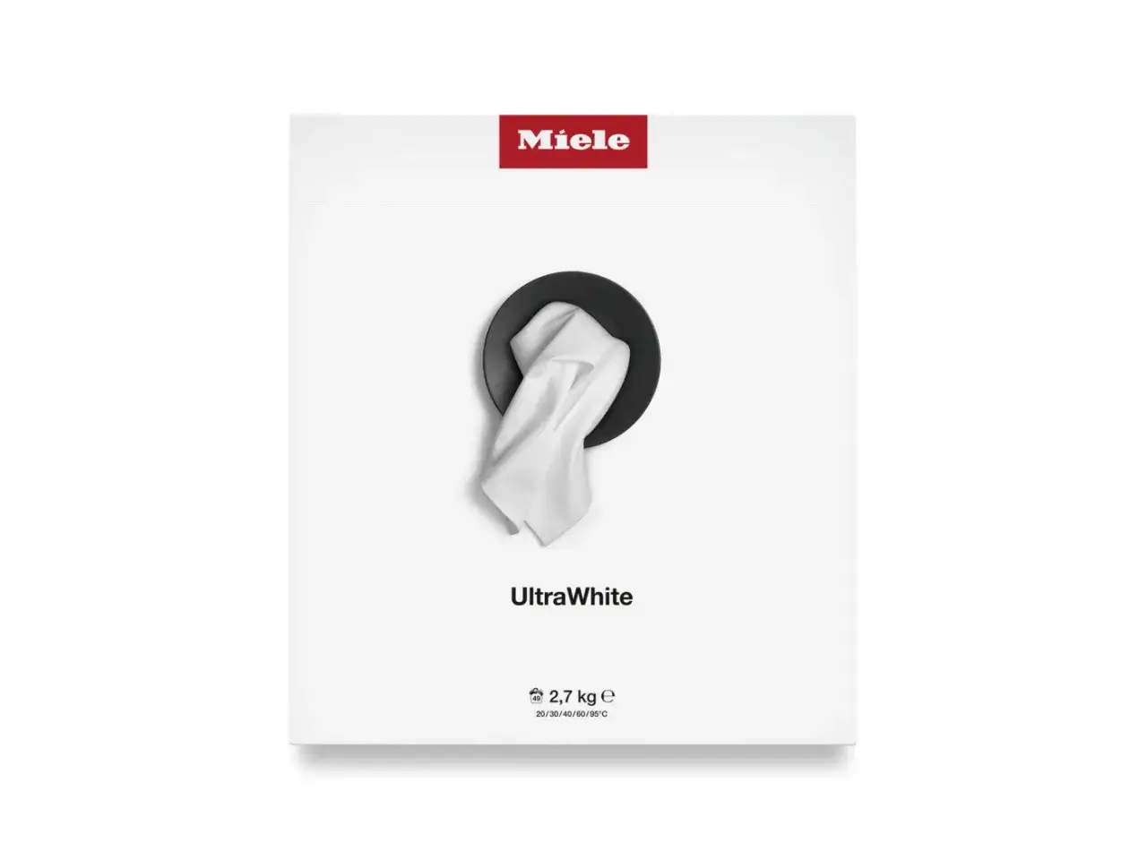 Confezione Miele UltraWhite per sbiancare i capi bianchi in modo naturale. Tessuto bianco immacolato.