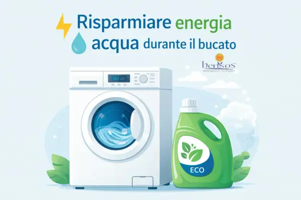 Lavaggio ecologico lavatrice: risparmia energia e acqua con il detersivo eco.